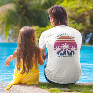 T-shirt Beach Cruise Custom Family Reunion Nom de la poche