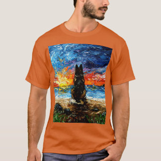 T-shirt Beach Days German Shepherd