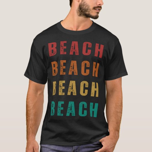 T-shirt Beach Fun and Vintage Style (Devant)