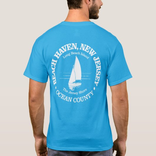 T-shirt Beach Haven (voilier) (Dos)