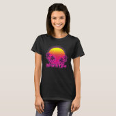 T-shirt Beach Life Islands Electro Retro Sunset Love Cali (Devant entier)