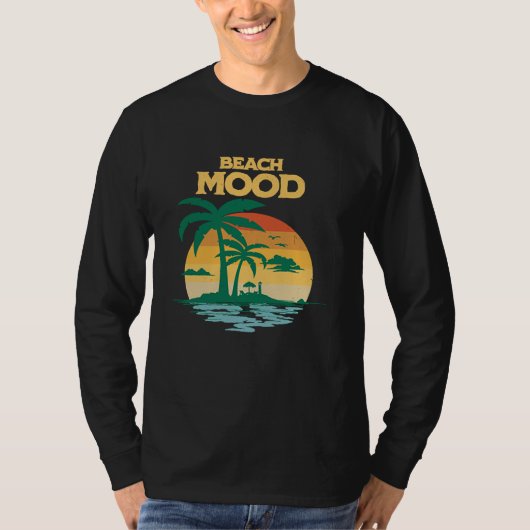 T-shirt Beach Mood  Aloha Hawaii Hawaiian Island Palm Tree (Devant)