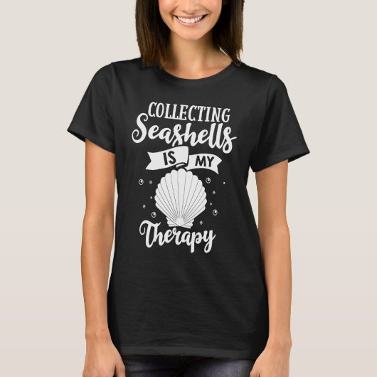 T-shirt Beach Shelling Seashell Collector Shell Collecting (Devant)