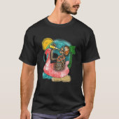 T-shirt Beach Summer Time Skeleton (Devant)