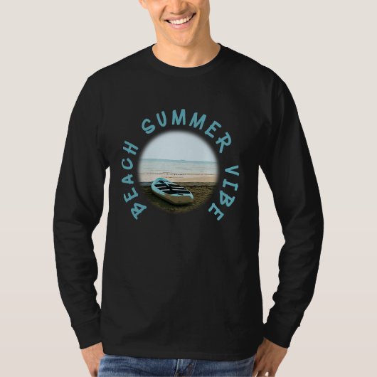 T-shirt Beach Summer Vibes Vacation Humorous Saying (Devant)