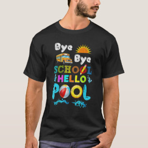 T-shirt Beach Sunset Summer End School Année Bye School He