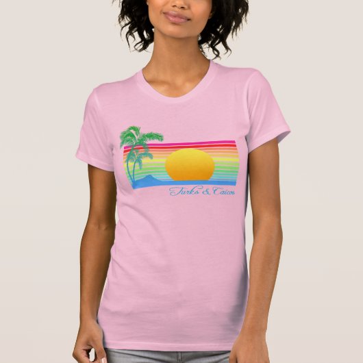 T-shirt Beach Sunset Turks Caicos (Devant)