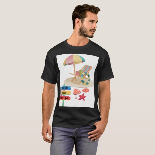 T-shirt Beach Time (Devant entier)