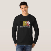 T-shirt Beach Volleyball Belgique Drapeau Aimer Volleyball (Devant entier)