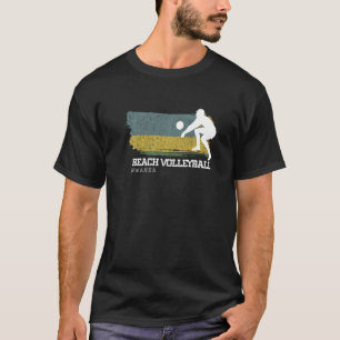 T-shirt Beach Volleyball Rwanda Drapeau Love Volleyball Pl