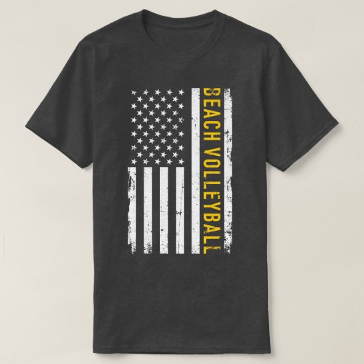T-shirt Beach volleyball USA (Design devant)