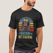 T-shirt Beaching Not Teaching Boykin Spaniel Dog Summer (Devant)