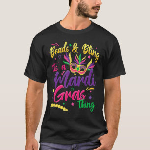 T-shirt Beads & Bling C'est un Mardi Gras Festivals New Or