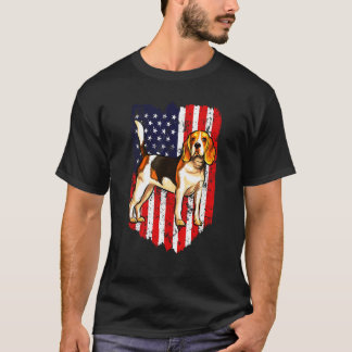 T-shirt Beagle 4 juillet Usa
