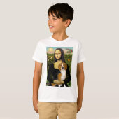 T-shirt Beagle 7 - Mona Lisa (Devant entier)