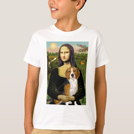 T-shirt Beagle 7 - Mona Lisa (Devant)