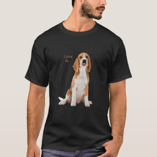 T-shirt Beagle Beagle Amour Est Chien Maman Papa Chiot Ani