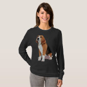 T-shirt Beagle Beagle Amour Est Chien Maman Papa Chiot Ani (Devant entier)