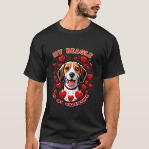 T-shirt Beagle Bliss Célébrez Valentine s avec Canine Lov
