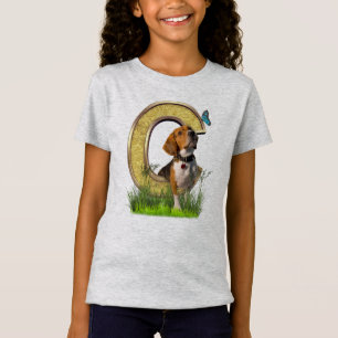 T-Shirt Beagle-Capital-Anniversaire lettre C