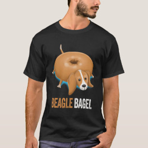 T-shirt Beagle Chien Bagel Pain Pun Animaux Drôle