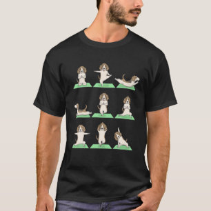 T-shirt Beagle Chien Yoga Pose Zen Cute Exercice d'entraî