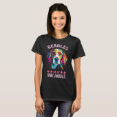T-shirt Beagle coloré (Devant entier)