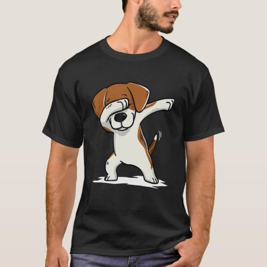 T-Shirt beagle Cute Dabbing Dabbing Dab Dance Don (Devant)