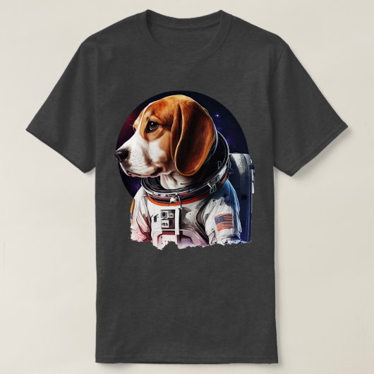 T-shirt Beagle d'astronaute 3 (Design devant)