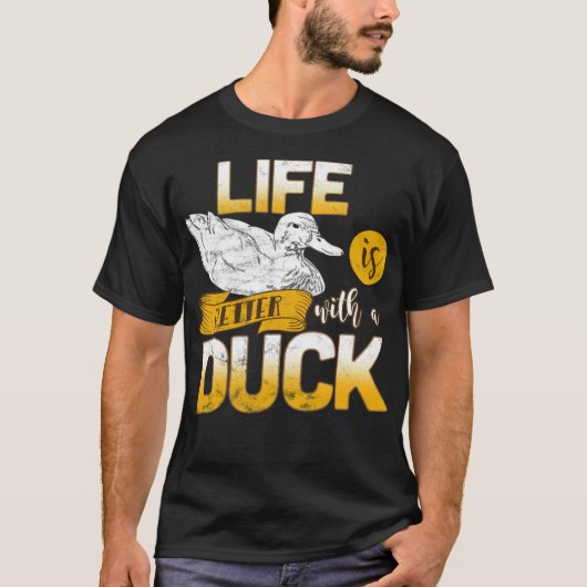 T-shirt Beagle de canard noir labradors (Devant)