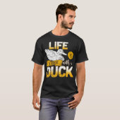 T-shirt Beagle de canard noir labradors (Devant entier)