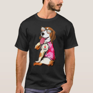 T-shirt Beagle de chien J'aime papa Fête des pères de tato