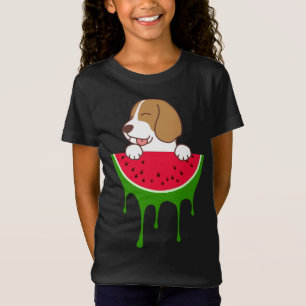 T-Shirt Beagle de pastèque, Amoureux des chiens, Fruits d'