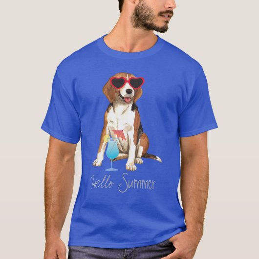 T-shirt Beagle d'été (Devant)