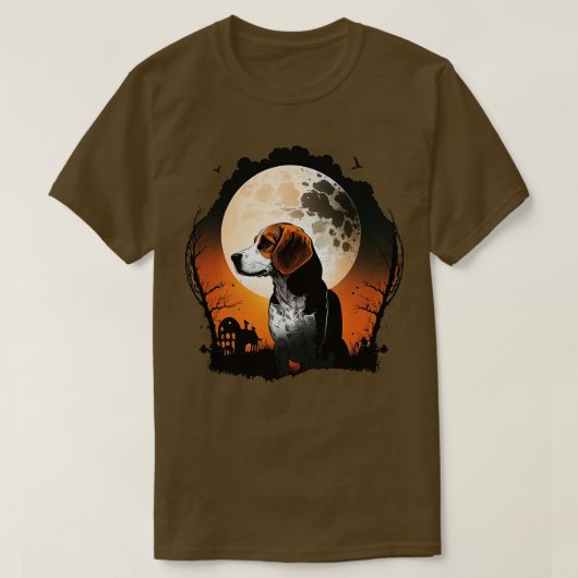 T-shirt Beagle d'Halloween (Design devant)