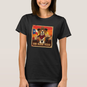 T-shirt Beagle Dieu bénisse le Texas