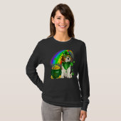 T-shirt Beagle Dog Irish Leprechaun Saint St Patrick Day (Devant entier)