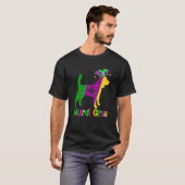 T-shirt Beagle Dog Lover Mardi Gras Carnival Jester Premiu (Devant entier)