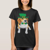 T-shirt Beagle Dog Shamrock St Patrick s Day Saint Paddy s (Devant)