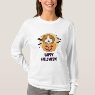T-shirt Beagle En Chiens Doux Citrouilles Bonne Halloween