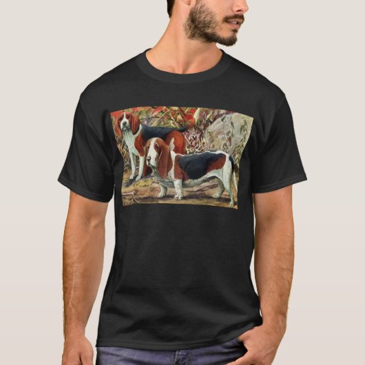T-shirt Beagle et Basset Hound (Devant)