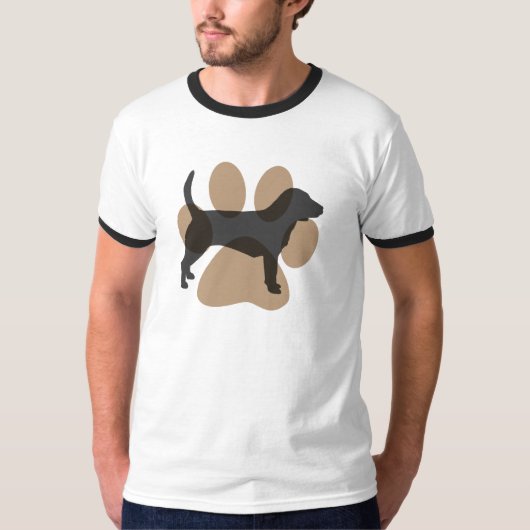 T-shirt Beagle et Pawprint (Devant)