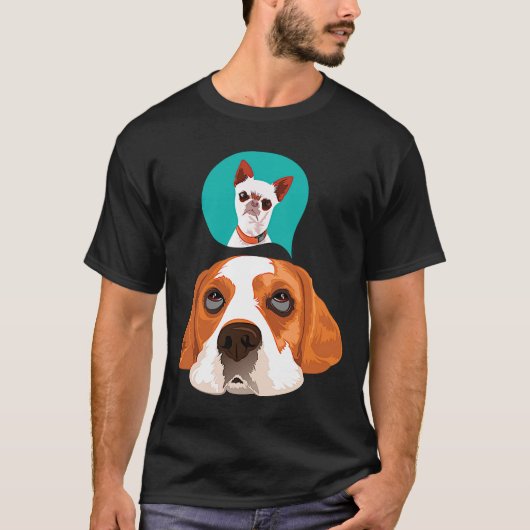 T-shirt Beagle Et Pug (Devant)