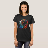T-shirt Beagle Flames Cute Dog (Devant entier)