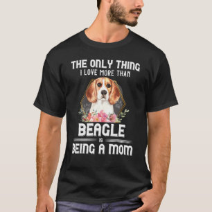 T-shirt Beagle Floral Propriétaire de chiot Chien Parent M