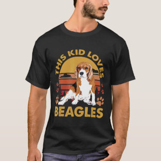 T-shirt Beagle Garçons Et Filles Beagle