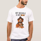 T-shirt Beagle Halloween Costume My Beagle is My Boo Dog (Devant)