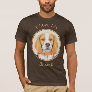 T-shirt Beagle Hound Dog Peinture Animal Art original