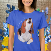T-shirt Beagle Howling, Personnaliser, Excusez-moi