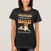 T-shirt Beagle Ich Speak Nicht Immer Über Beagle Chien (Devant)
